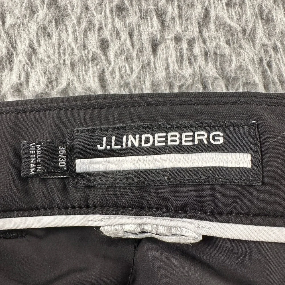 J.Lindeberg Pants Mens‎ 36x30 Black Slim Stretch Tech Chino Golf Performance